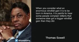 Thomas Sowell windfall gain FB