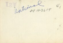 1920 ca. NATIONAL snapshot 3.25″×2.25″ back